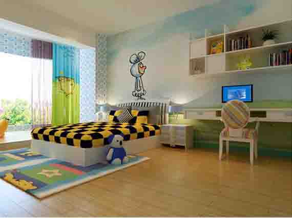 儿童房装修色彩搭配，这风格也可以！
