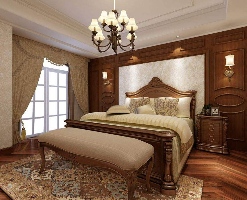 7款卧室床头背景墙装修效果图，不同装修风格床头装饰
