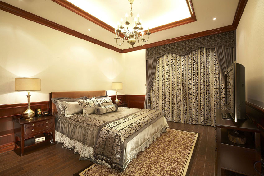 7款小别墅-3层别墅欧式卧室装修效果图，欧式卧室效果图大全